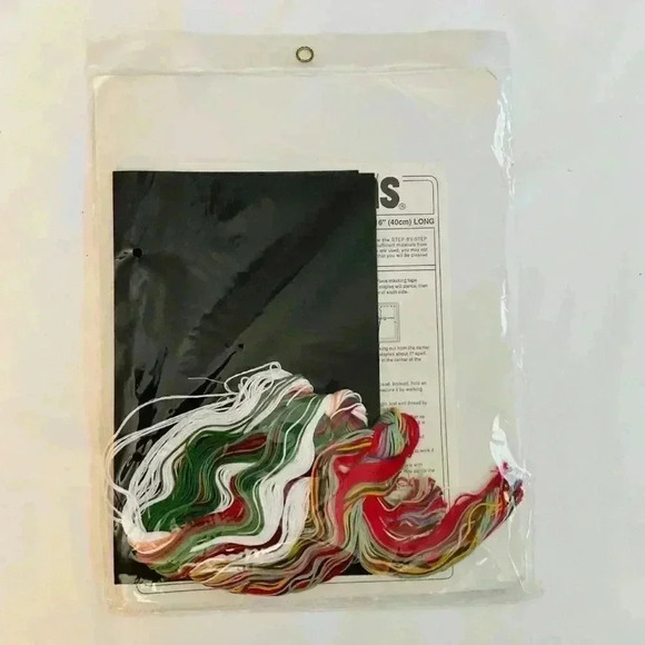 Christmas Night Santa Stocking by Dimensions 1980 Cross Stitch Needlework Kit - Picture 2 of 2